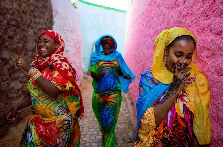 A street in the walled city of Harar