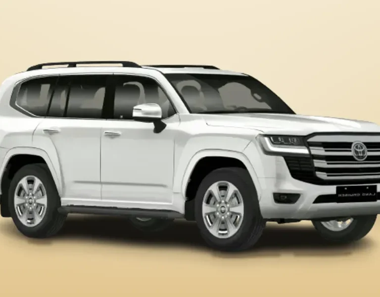 White Toyota Land Cruiser luxury SUV for rent in Ethiopia, Drive Ethiopia fleet