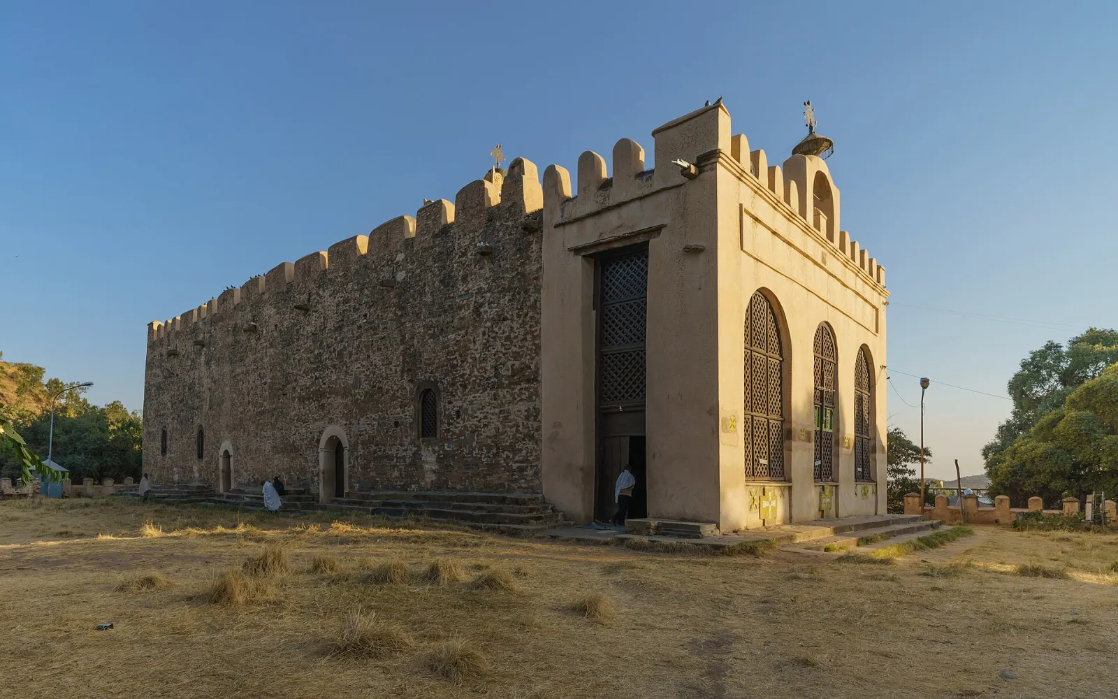 The old Church of St Mary of Zion in Axum, built by Emperor Fasilides in the 17th century