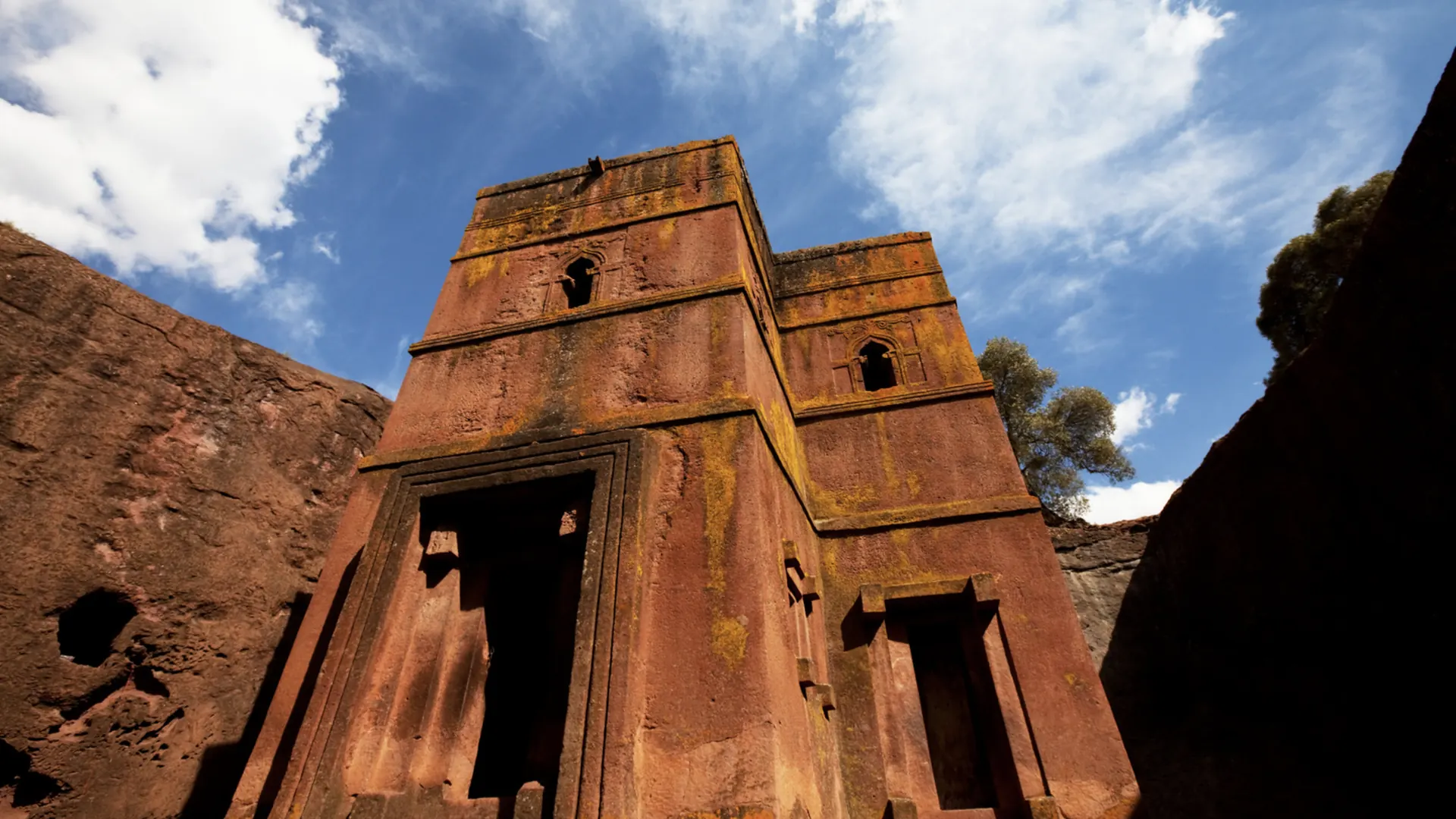 Rock-hewn Church of St George (Bete Giyorgis) in Lalibela, a highlight of Ethiopia historical tours